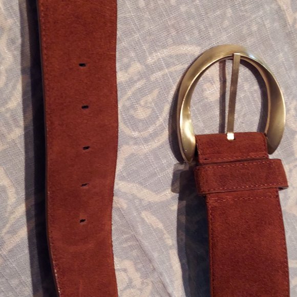 Vintage Genuine Leather Liz Claiborne Belt - Rust Brown - Picture 4 of 4
